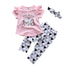 3Pcs Summer Newborn Baby Girls Clothes
